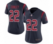 Women's Houston Texans #22 Gareon Conley Limited Navy Blue Rush Vapor Untouchable Football Jersey
