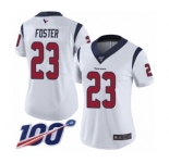 Women's Houston Texans #23 Arian Foster White Vapor Untouchable Limited Player 100th Season Football Jersey