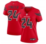 Women's Houston Texans #24 Derek Stingley Jr. Red 2024 Alternate Stitched Jersey