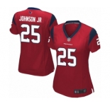 Women's Houston Texans #25 Duke Johnson Jr Game Red Alternate Football Jersey