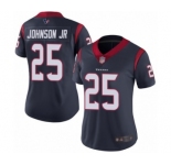 Women's Houston Texans #25 Duke Johnson Jr Navy Blue Team Color Vapor Untouchable Limited Player Football Jersey