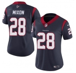 Women's Houston Texans #28 Joe Mixon Navy Vapor Untouchable Limited Stitched Jersey