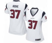 Women's Houston Texans #37 Jahleel Addae Game White Football Jersey