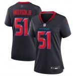 Women's Houston Texans #51 Will Anderson Jr. Navy 2024 2nd Alternate Stitched Jersey
