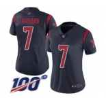 Women's Houston Texans #7 Ka'imi Fairbairn Limited Navy Blue Rush Vapor Untouchable 100th Season Football Jersey