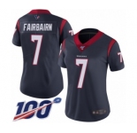 Women's Houston Texans #7 Ka'imi Fairbairn Navy Blue Team Color Vapor Untouchable Limited Player 100th Season Football Jersey