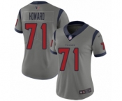 Women's Houston Texans #71 Tytus Howard Limited Gray Inverted Legend Football Jersey
