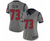 Women's Houston Texans #73 Zach Fulton Limited Gray Inverted Legend Football Jersey