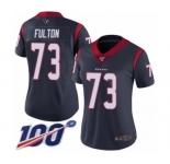 Women's Houston Texans #73 Zach Fulton Navy Blue Team Color Vapor Untouchable Limited Player 100th Season Football Jersey