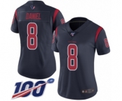 Women's Houston Texans #8 Trevor Daniel Limited Navy Blue Rush Vapor Untouchable 100th Season Football Jersey