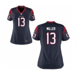 Women's Nike Houston Texans #13 Braxton Miller Navy Blue Team Color NFL Jersey
