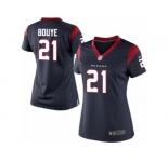 Women's Nike Houston Texans #21 A.J. Bouye Limited Navy Blue Team Color NFL Jersey