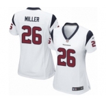 Women's Nike Houston Texans #26 Lamar Miller Game White NFL Jersey