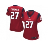 Women's Nike Houston Texans #27 D'Onta Foreman Limited Red Alternate NFL Jersey
