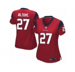 Women's Nike Houston Texans #27 Jose Altuve Game Red Alternate NFL Jersey