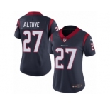 Women's Nike Houston Texans #27 Jose Altuve Vapor Untouchable Limited Navy Blue Team Color NFL Jersey