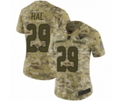 Women's Nike Houston Texans #29 Andre Hal Limited Camo 2018 Salute to Service NFL Jersey