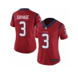 Women's Nike Houston Texans #3 Tom Savage Vapor Untouchable Limited Red Alternate NFL Jersey