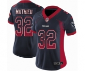Women's Nike Houston Texans #32 Tyrann Mathieu Limited Navy Blue Rush Drift Fashion NFL Jersey
