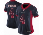 Women's Nike Houston Texans #4 Deshaun Watson Limited Navy Blue Rush Drift Fashion NFL Jersey