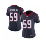 Women's Nike Houston Texans #59 Whitney Mercilus Vapor Untouchable Limited Navy Blue Team Color NFL Jersey