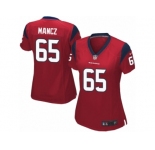 Women's Nike Houston Texans #65 Greg Mancz Limited Red Alternate NFL Jersey