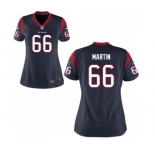 Women's Nike Houston Texans #66 Nick Martin Navy Blue Team Color NFL Jersey