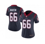 Women's Nike Houston Texans #66 Nick Martin Vapor Untouchable Limited Navy Blue Team Color NFL Jersey
