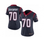Women's Nike Houston Texans #70 Julien Davenport Vapor Untouchable Limited Navy Blue Team Color NFL Jersey