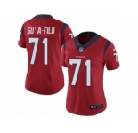 Women's Nike Houston Texans #71 Xavier Su'a-Filo Vapor Untouchable Limited Red Alternate NFL Jersey