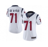 Women's Nike Houston Texans #71 Xavier Su'a-Filo Vapor Untouchable Limited White NFL Jersey