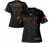 Women's Nike Houston Texans #74 Kendall Lamm Game Black Fashion NFL Jersey