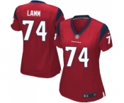 Women's Nike Houston Texans #74 Kendall Lamm Game Red Alternate NFL Jersey