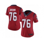 Women's Nike Houston Texans #76 Duane Brown Vapor Untouchable Limited Red Alternate NFL Jersey