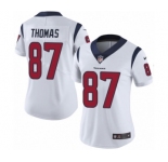 Women's Nike Houston Texans #87 Demaryius Thomas White Vapor Untouchable Limited Player NFL Jersey