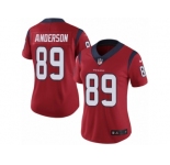 Women's Nike Houston Texans #89 Stephen Anderson Vapor Untouchable Limited Red Alternate NFL Jersey