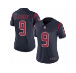 Women's Nike Houston Texans #9 Shane Lechler Limited Navy Blue Rush NFL Jersey