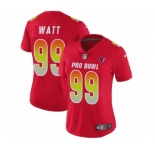 Women's Nike Houston Texans #99 J.J. Watt Limited Red AFC 2019 Pro Bowl NFL Jersey