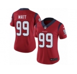 Women's Nike Houston Texans #99 J.J. Watt Vapor Untouchable Limited Red Alternate NFL Jersey
