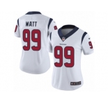 Women's Nike Houston Texans #99 J.J. Watt Vapor Untouchable Limited White NFL Jersey