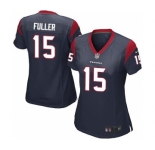 Women's Nike Texans #15 Will Fuller Navy Blue Team Color Stitched NFL Jersey