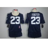 nike women nfl jerseys houston texans #23 foster blue[breast cancer awareness]