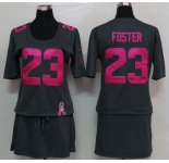 nike women nfl jerseys houston texans #23 foster dk.grey[breast cancer awareness]