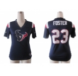 nike women nfl jerseys houston texans #23 foster field flirt fashion blue[nike 2012]