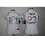 nike women nfl jerseys houston texans #23 foster field flirt fashion white[zebra]