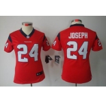 nike women nfl jerseys houston texans #24 joseph red[nike limited]
