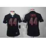 nike women nfl jerseys houston texans #44 tate black[nike impact limited]