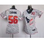 nike women nfl jerseys houston texans #56 cushing [fem fan zebra]