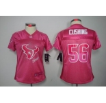 nike women nfl jerseys houston texans #56 cushing pink[2012 fem fan]