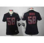 nike women nfl jerseys houston texans #58 reed black[nike impact limited]